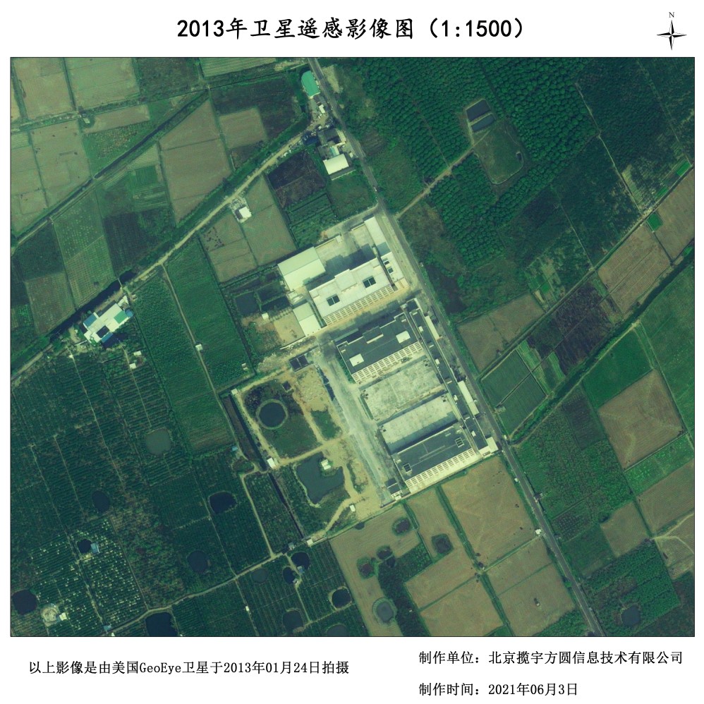 0.5米分辨率卫星影像厂房建筑样例图